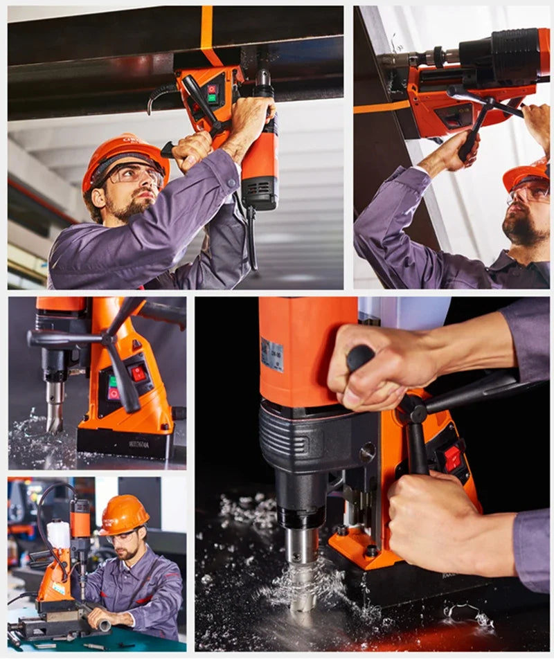 Electric Bench Drilling Rig Machine Magnetic Twist Bench Machine for Engineering Steel Structure 220V LY TN18RE