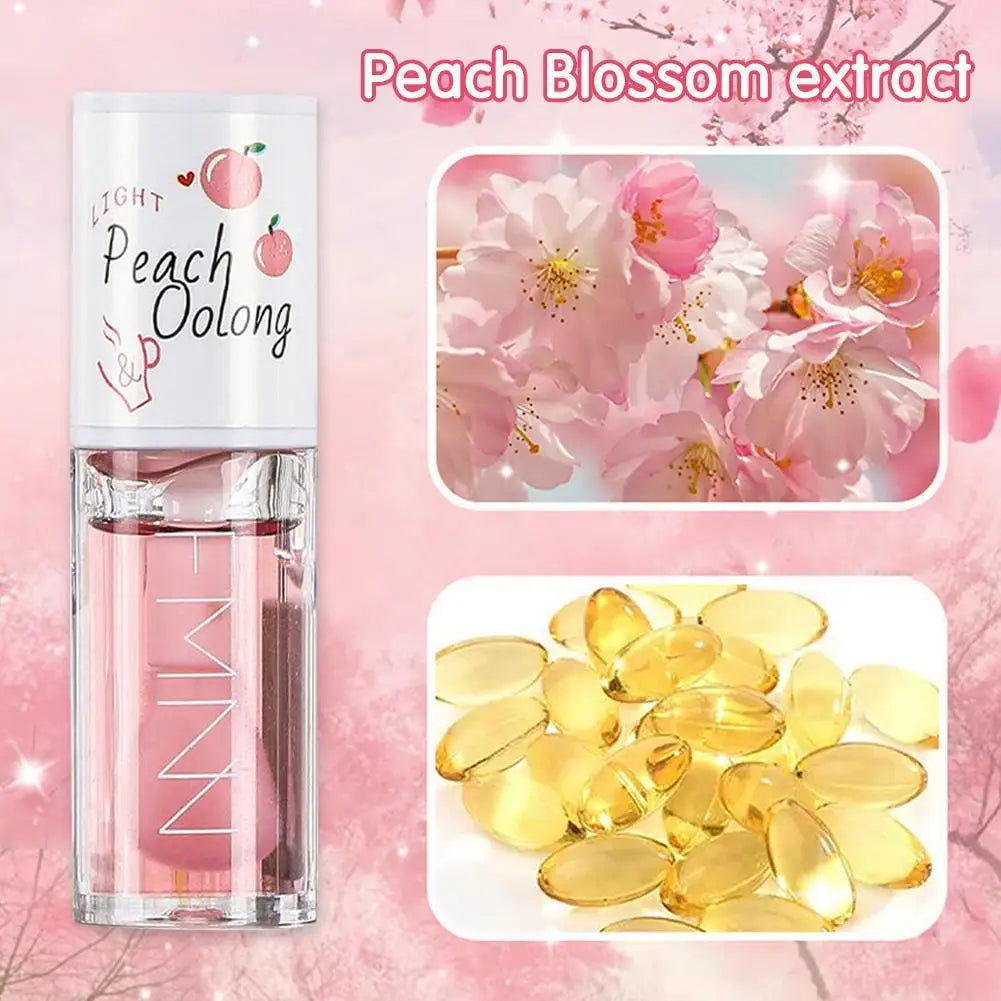 Honey Peach Lip Oil - Moisturizing Lip Serum for Daily Hydration Lip Care Tidesmit