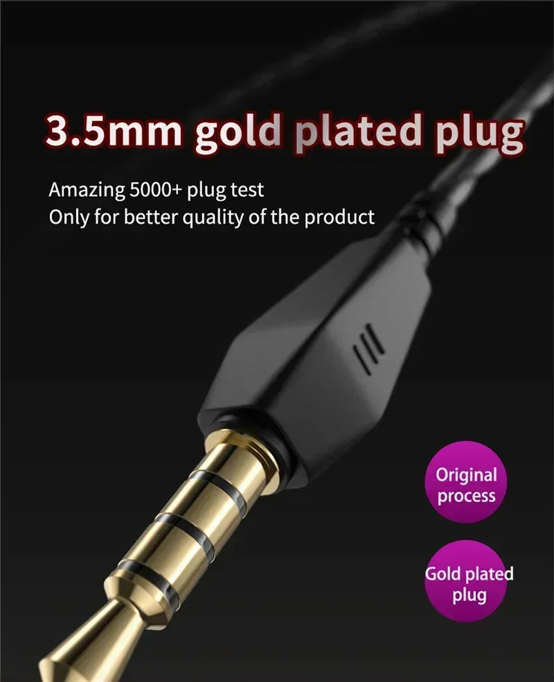 Wired Earbuds With HiFi Bass Stereo and Mic - 3.5mm Tidesmit Tidesmit