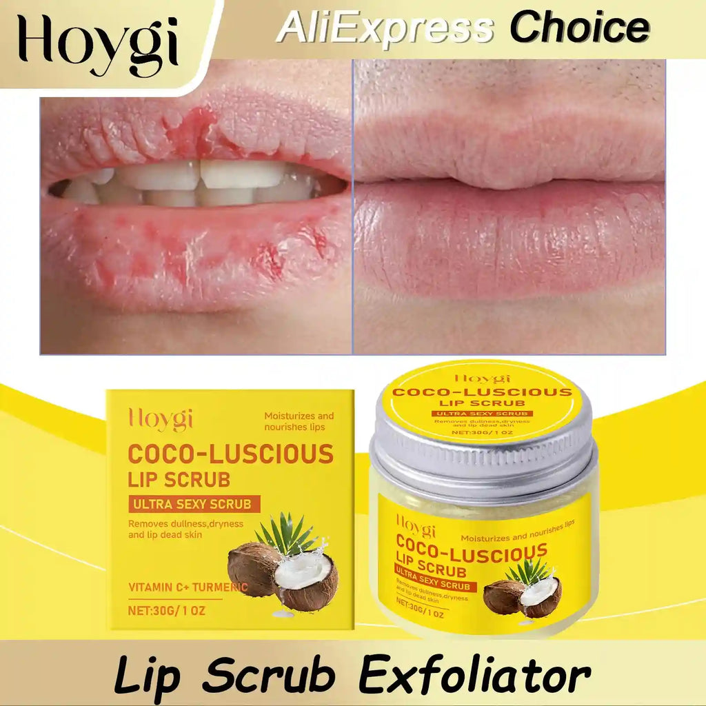 Turmeric Lip Scrub Exfoliator | Natural Moisturizing Lip Care | Tidesmit Lip Care Tidesmit