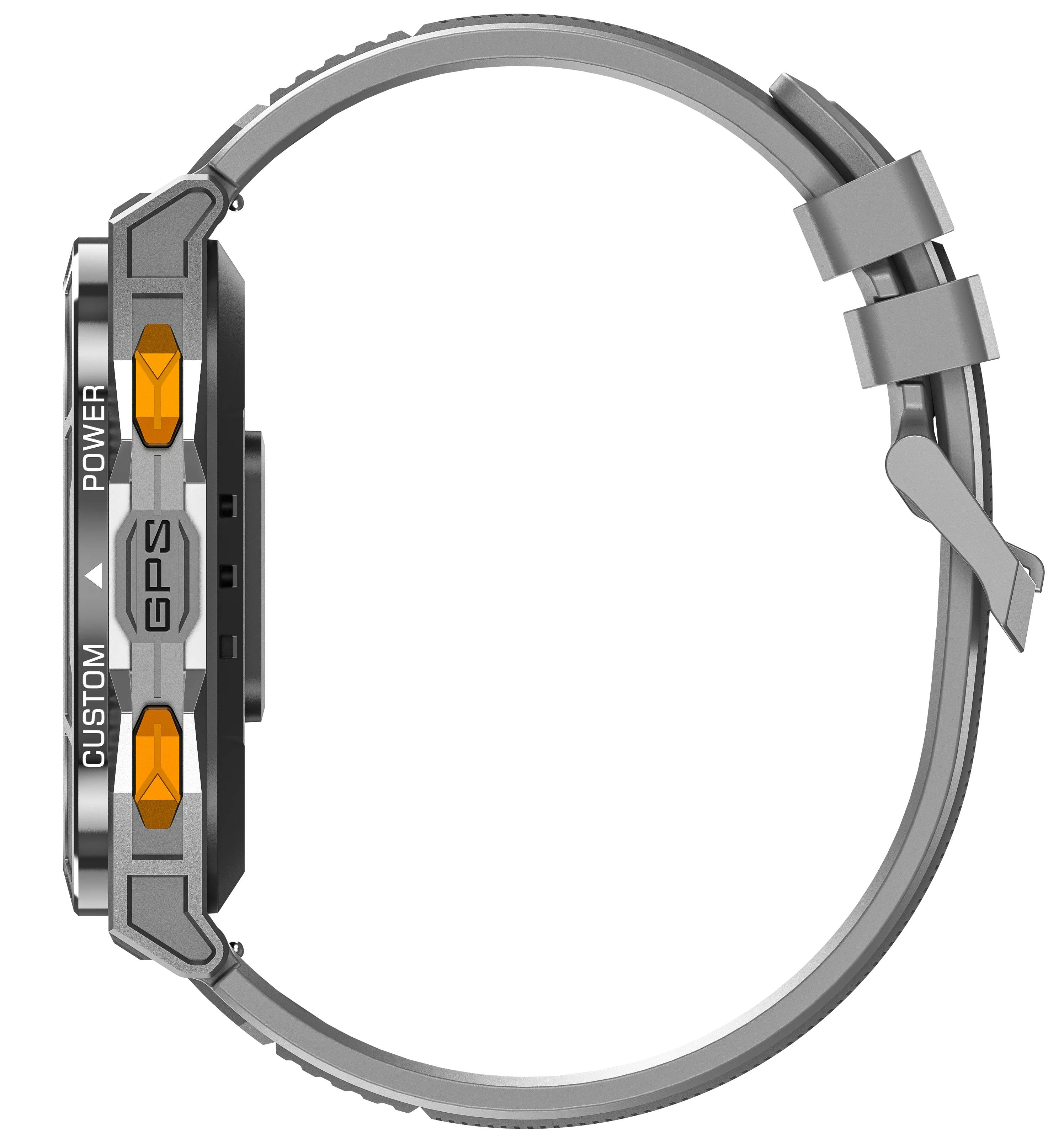 YLL-HRS X05 Smart Watch-AMOLED Square Display Android OS GPS Navigation SOS Button Heart Rate Sleep Activity Tracker Qibla Direc