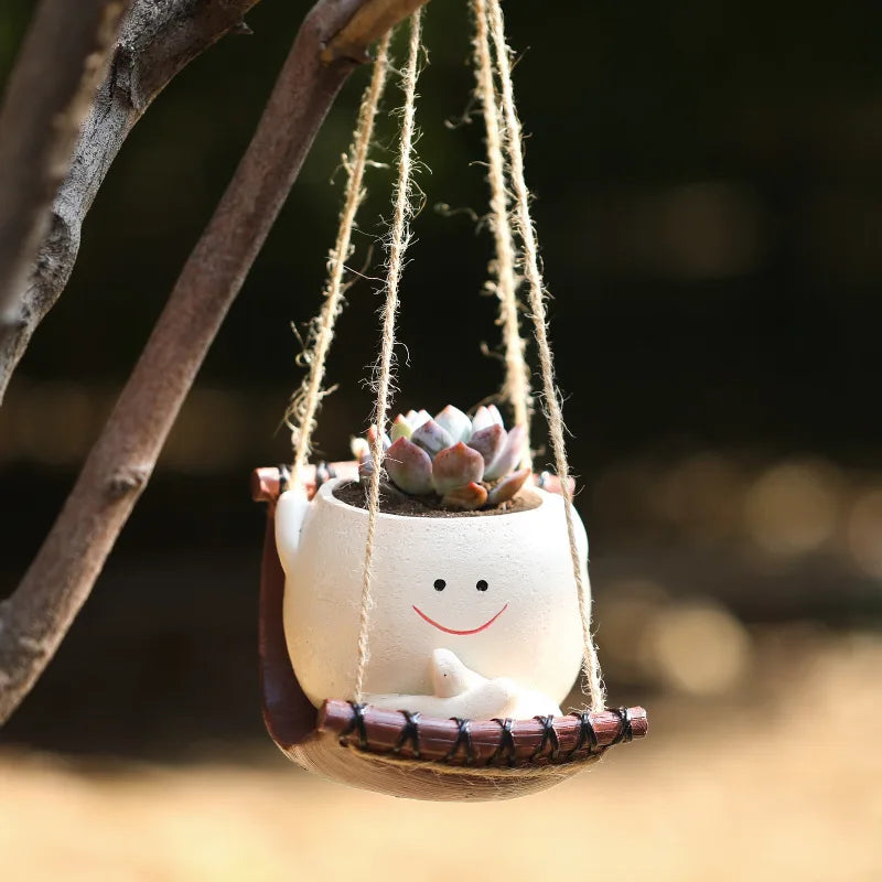 Creative Succulent Planters—Mini Hanging Planters for Home Gardening Decor