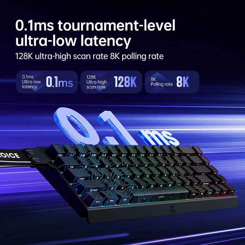 MCHOSE ACE68 Magnetic Keyboard Wired Mechanical ACE60 Pro for Gaming 0.01mm RapidTrigg 8000Hz SOCD/Rs 0.125ms 128K Sampling Rate