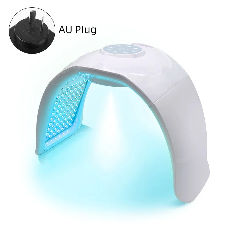 Newly 7-Color Phototherapy Lamp PDT LED Photon Machine Nano Spray Skin Moisturizing Face Steam Engine Face SPA Red Blue Light