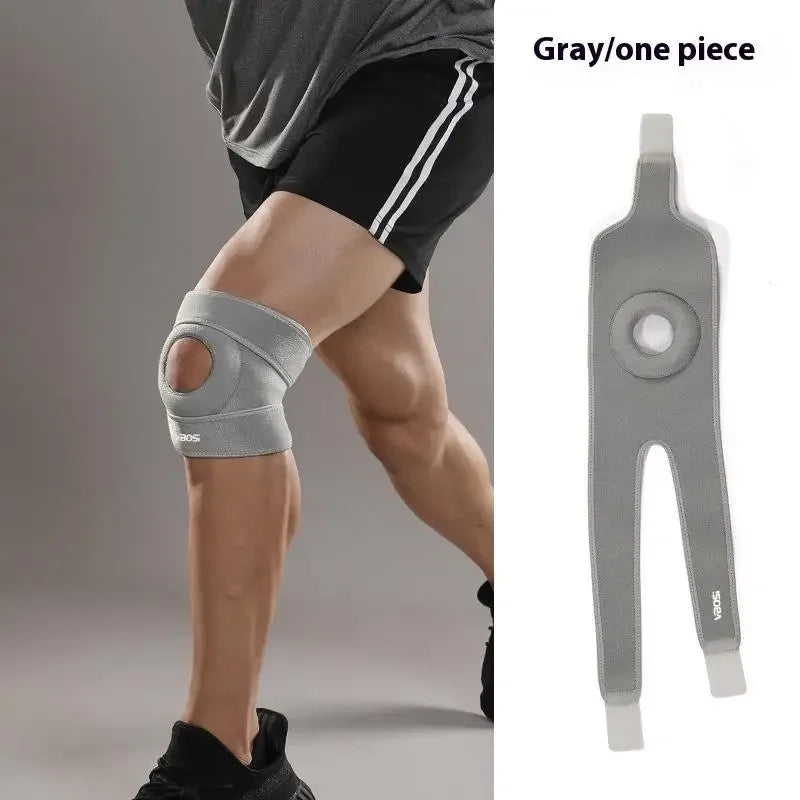VBOSI Adjustable Open Patella Knee Support Brace Anti-slip Knee Pad for Arthritis Pain Relief Sports Fitness Running