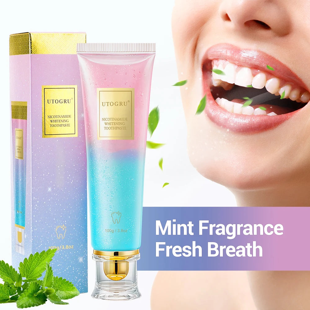 Tidesmit 100g Niacinamide teeth whitening toothpaste for stain removal and fresh breath