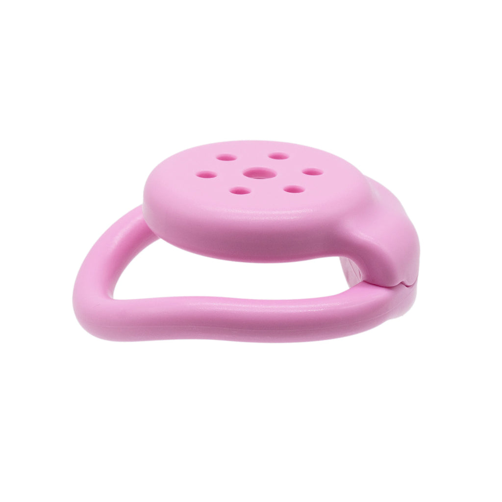 Tidesmit 6-hole flat mini CB cage for male chastity featuring internal lock mechanism and secure comfort fit design.