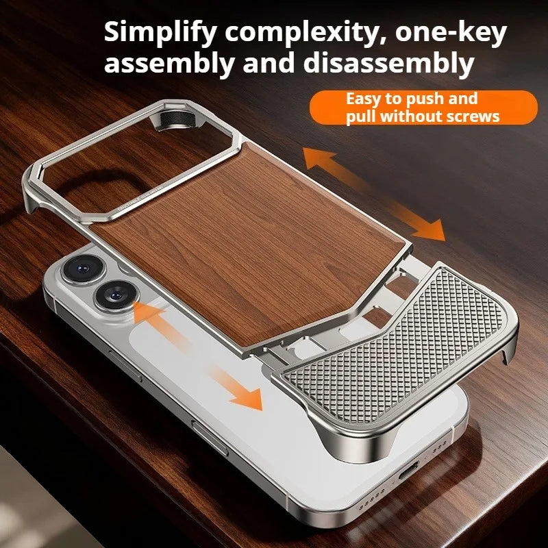 iPhone 17 Pro Max Phone Case | Slim Shock-Absorbing Wood Shell Tidesmit