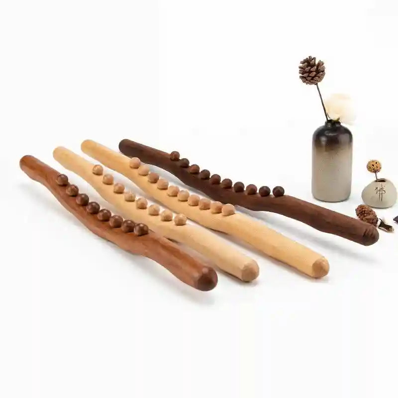 Back Massage Stick - Natural Wood Deep Tissue Muscle Release Tool Back Massage Instrument Tidesmit