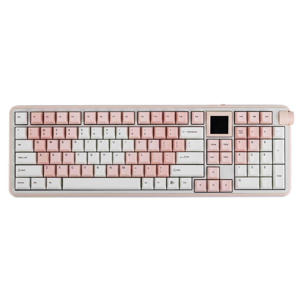 EPOMAKER RT100 PRO Full Sized ANSI US Layout Tri-mode Wireless Mechanical Gaming Keyboard with 5000mAh Battery & RGB Backlight