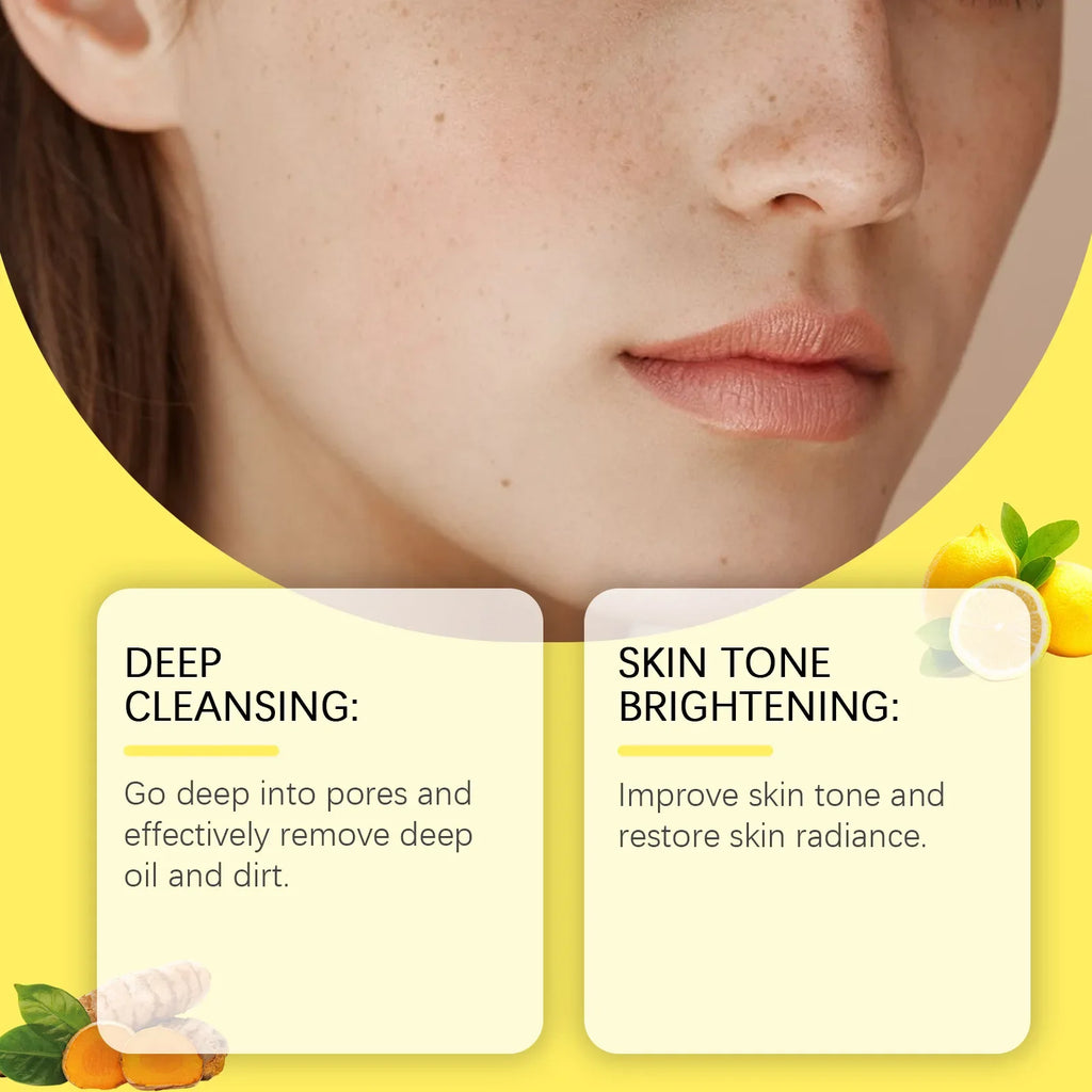 Turmeric Kojic Acid Cleansing Pads Exfoliating Pads Shrink Pores Removing Dead Skin Smooth Brightening Skin Face Cleansing