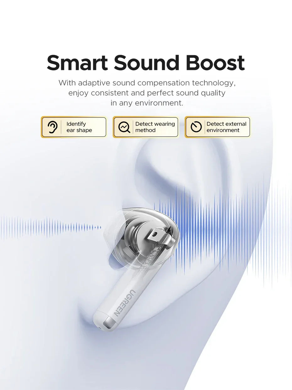 Wireless Bluetooth Earbuds, 35H Playtime ANC In-Ear | Tidesmit Tidesmit