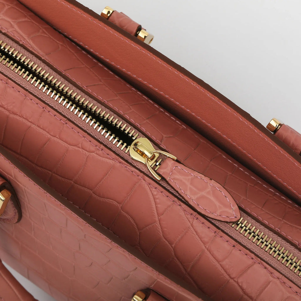 2025 New Designer Matte Crocodile Leather Women Handbag Genuine Leather Lady Tote Bag High Grade Large Capacity Shoulder Bag 45