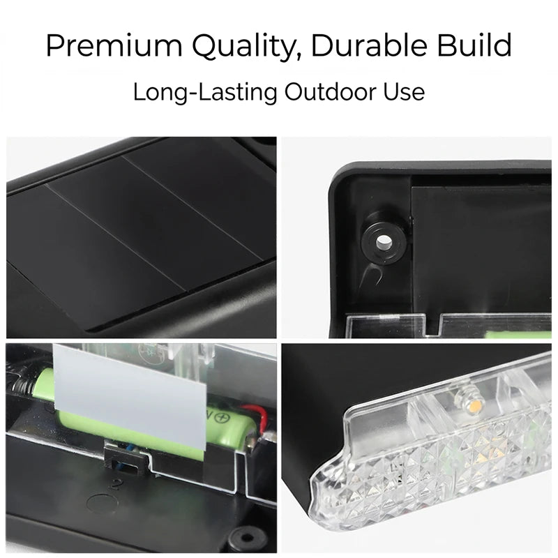 Solar Lights Outdoor Waterproof, Garden Fence Lights, Landscape Terrace Solar Step Lights - Suitable for Step Lighting Decoration, Guardrail Lighting, Etc