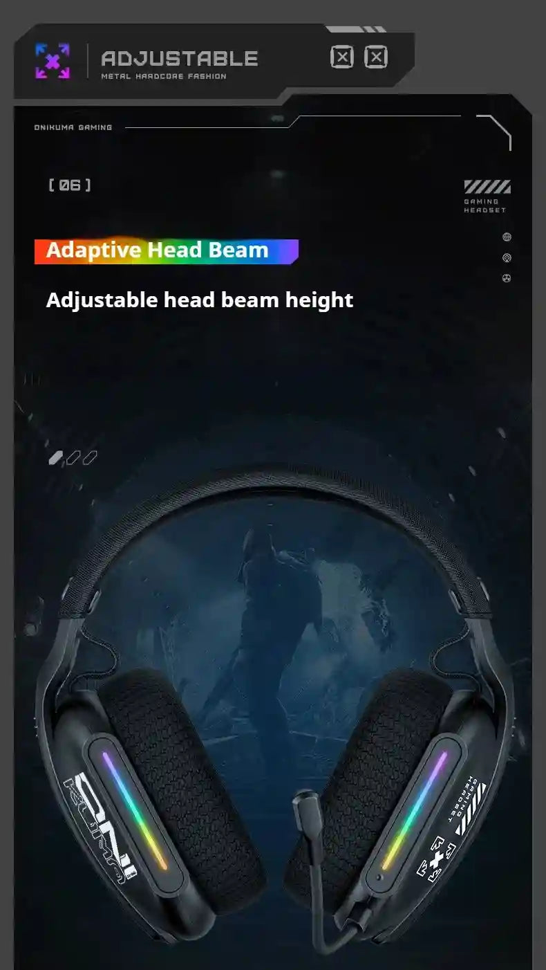 Tidesmit GT808 Wireless Gaming Headphones - Low Latency Over-Ear Black Tidesmit