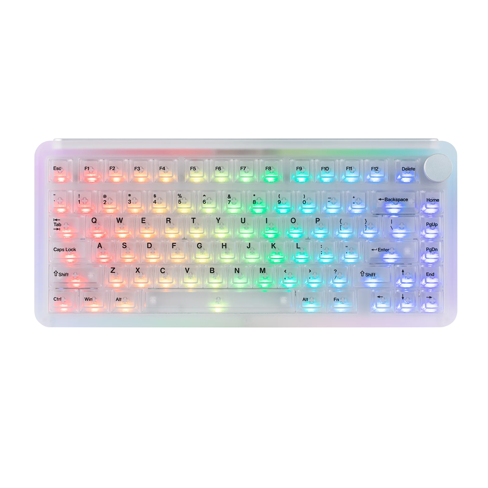 KiiBOOM Phantom81 V4 75% ANSI US Layout Tri-mode Wireless Acrylic Semi-Translucent Mechanical Keyboard with Shine Through Keycap