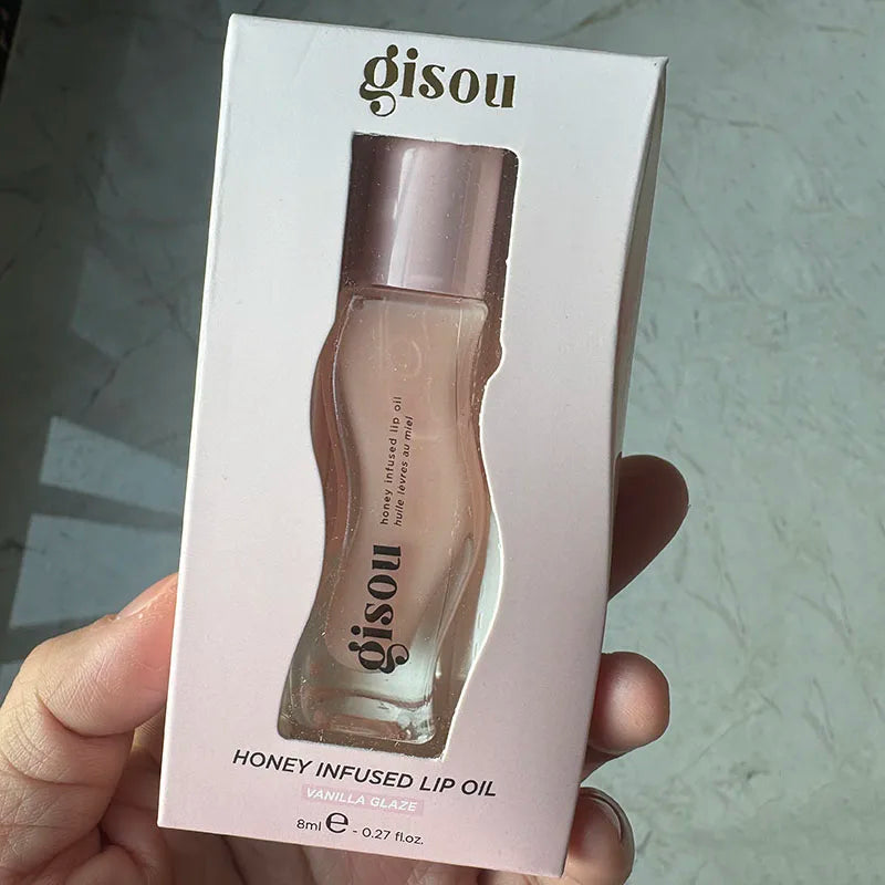Plumping Lip Oil Gloss - Hydrating Tinted Treatment & Sheer Tint Lip Care Vanilla Glaze Tidesmit