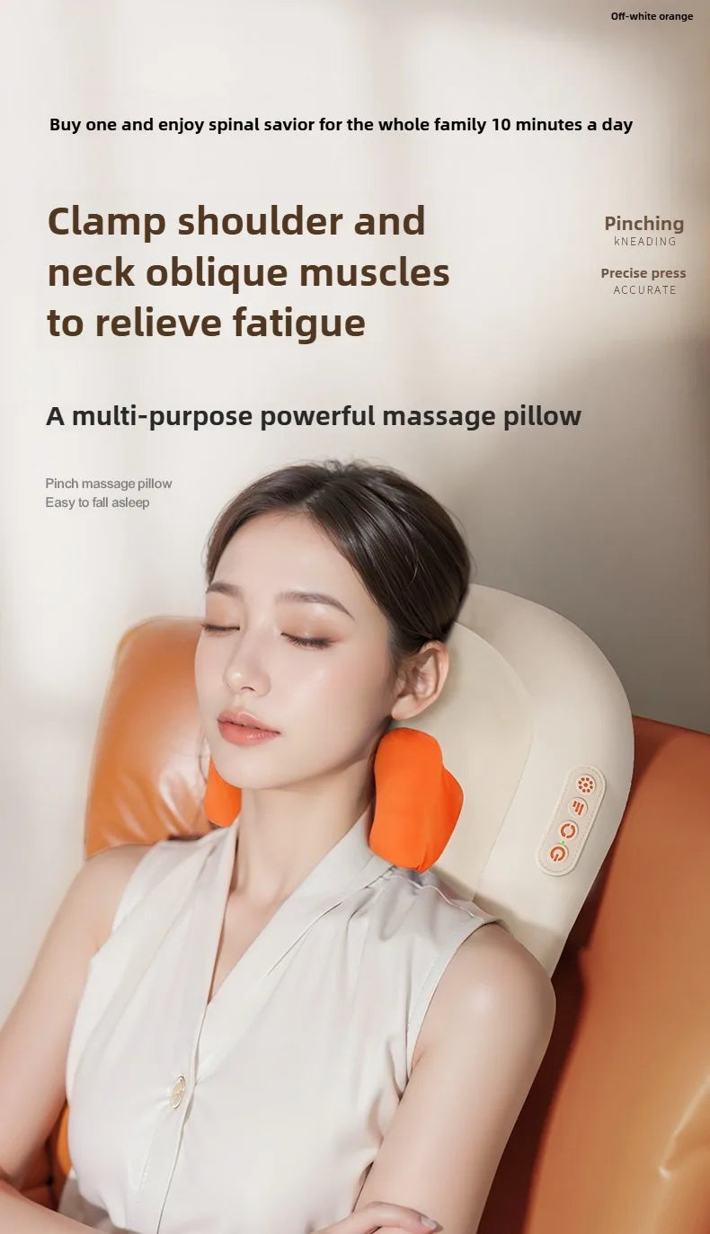 Shiatsu Neck and Shoulder Massager with Heat - Portable Relief Device Relaxation Treatment Tidesmit