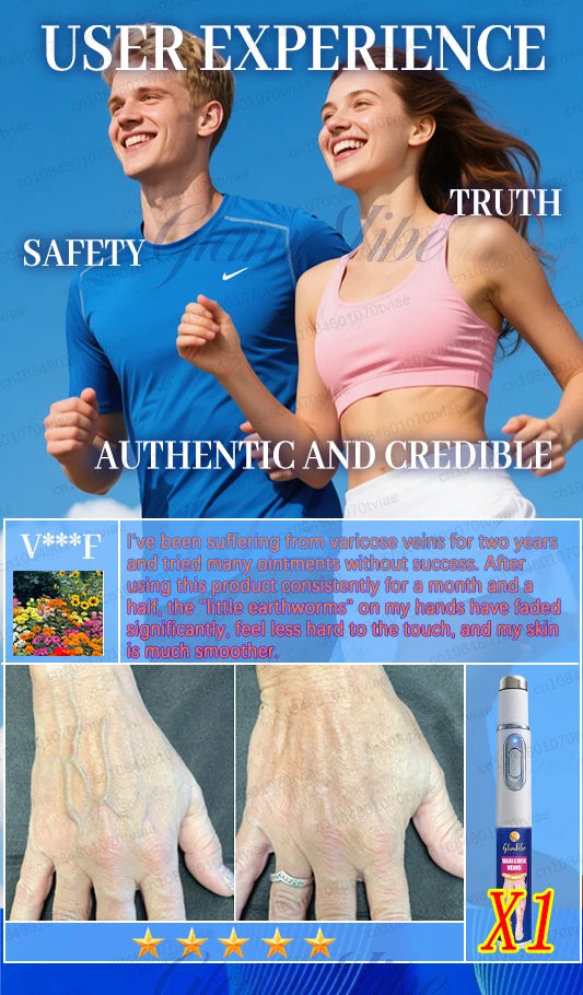 Blue Light Pen for Leg Health - Portable Wellness Therapy Device Relaxation Treatment Tidesmit