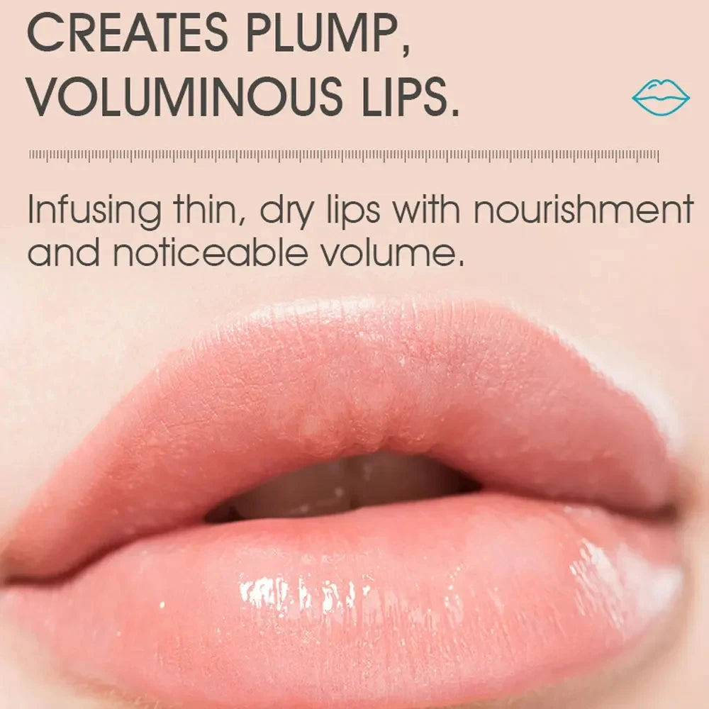 Tidesmit 2026 Instant Lip Plump Oil texture close-up showing glossy finish for full hydrated lips and elasticity