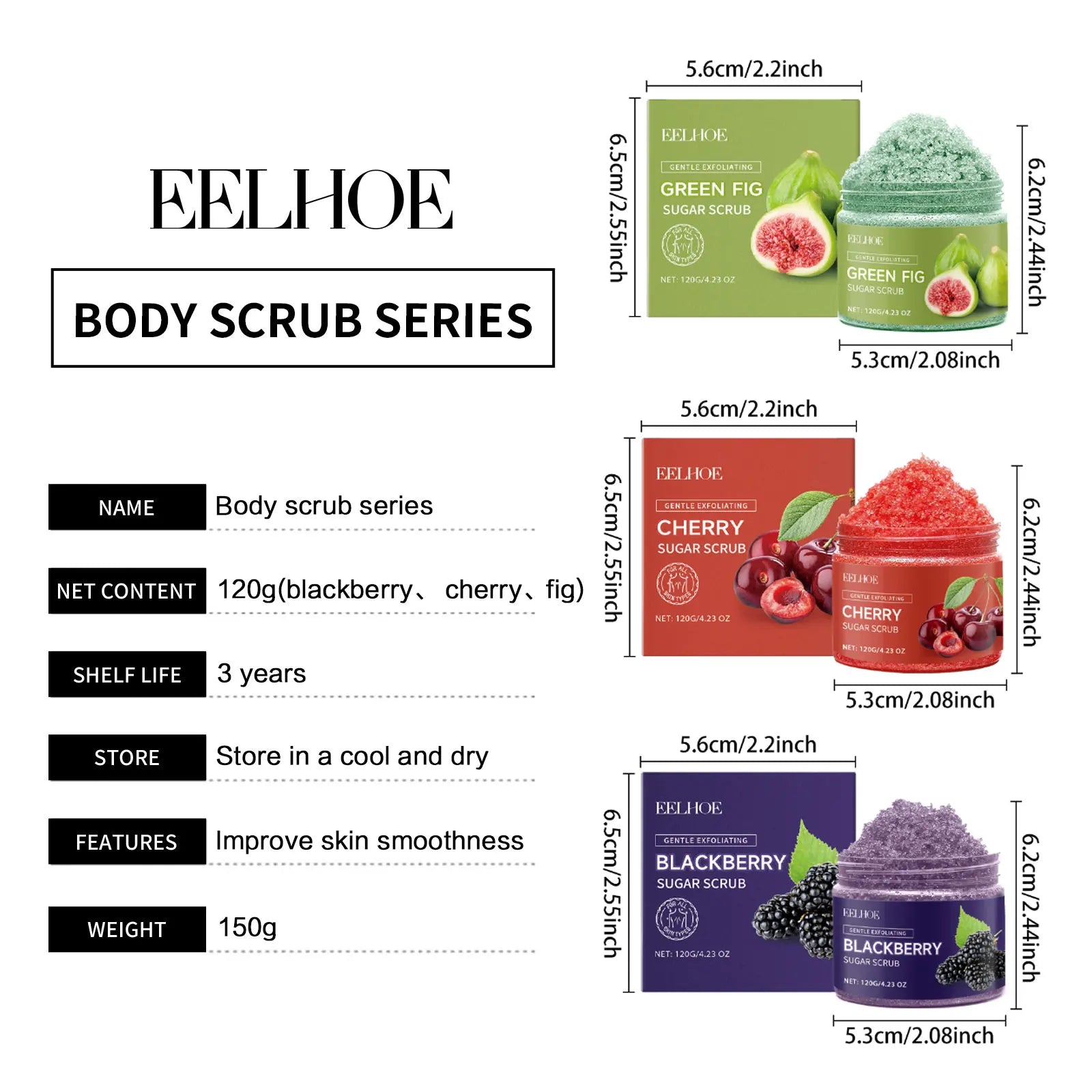 Exfoliating Body Scrub for Glowing Skin | Natural Deep Cleansing Formula Scrubs Treatments Tidesmit