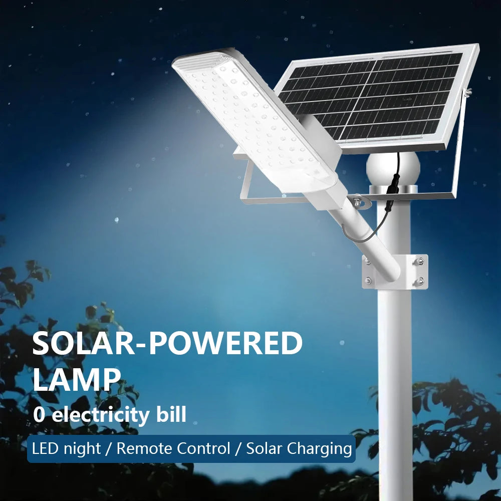A set of 4000mAh/6000mAh outdoor solar street lamps, commercial area lighting, wall lamps, with motion sensor and remote control