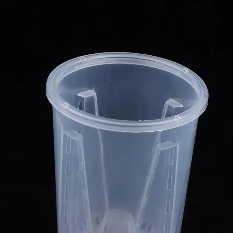 Double-Layer Automatic Watering Flower Pot Plastic Transparent PlanterW Holes Butterfly Orchid Root Control Pots Gardening Tool