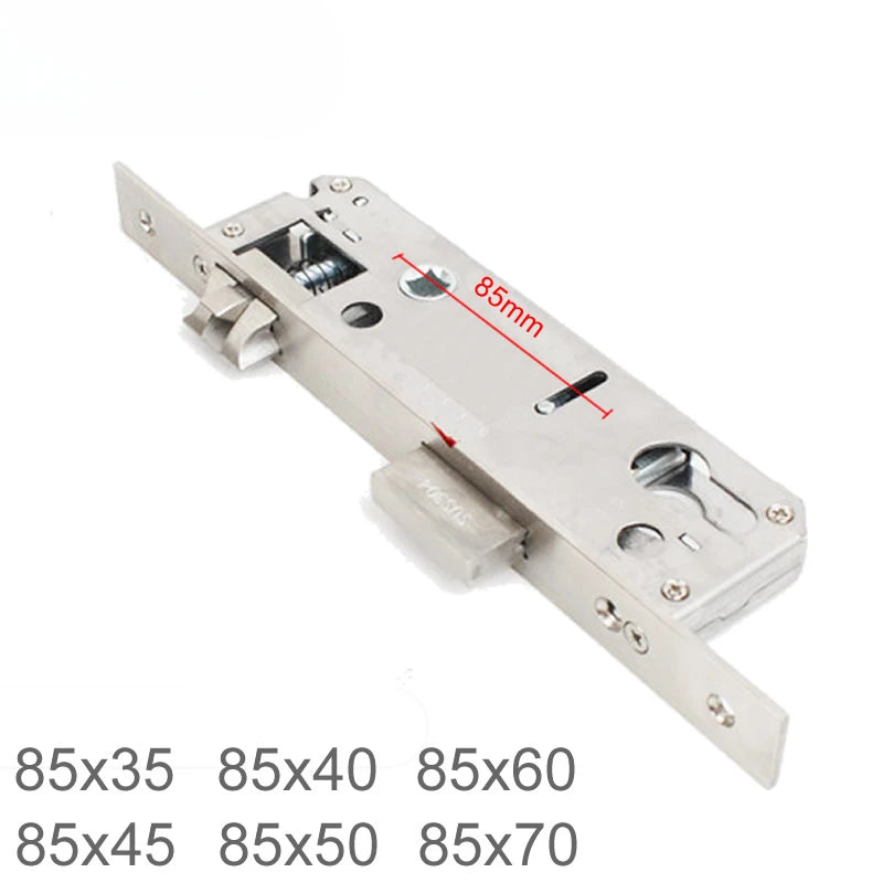 304 Stainless Steel Door Lock Body 85x40 8545 5085 85x60 for Smart Fingerprint Handle Lock Special Size Lift the Handle to Lock