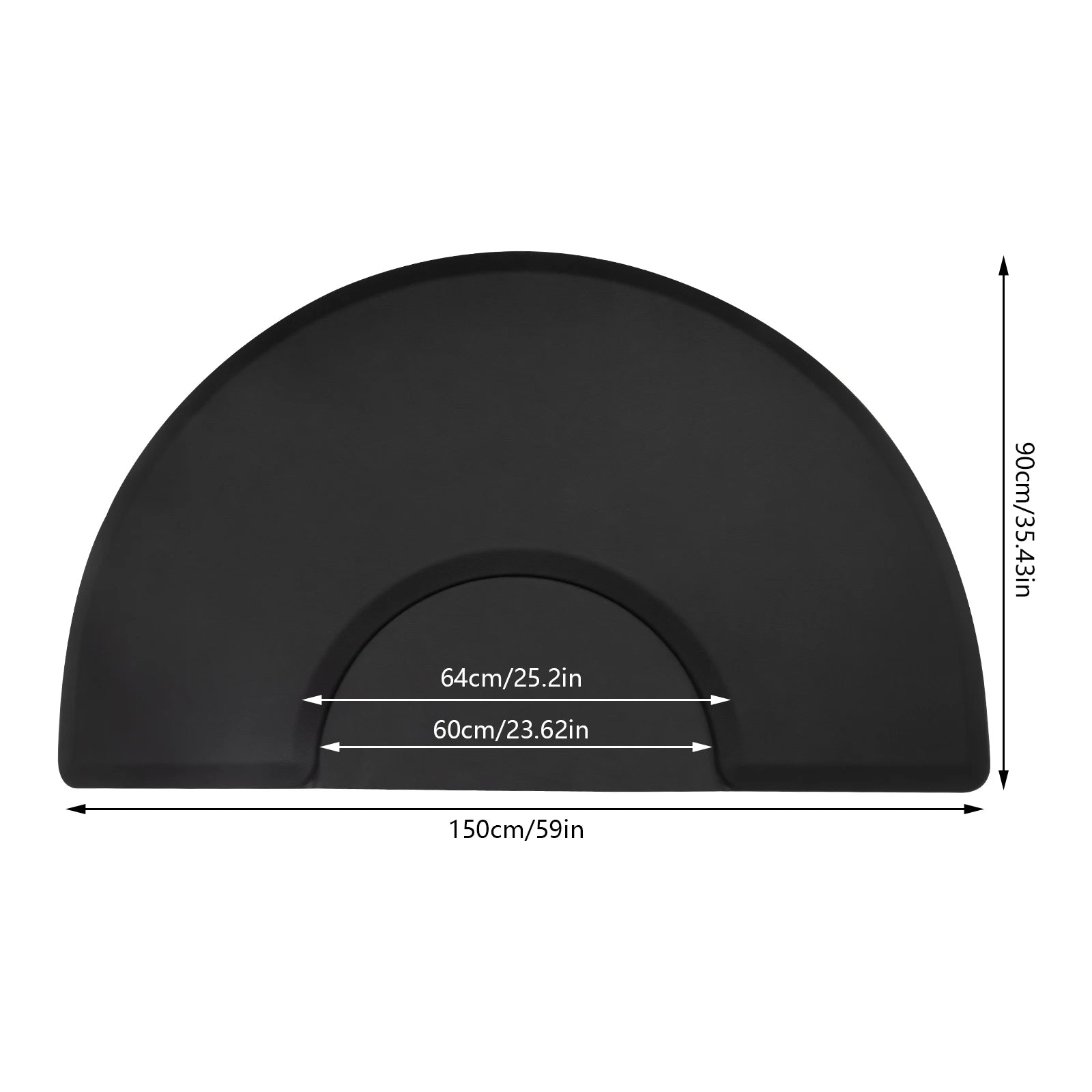 Anti-Fatigue Salon Floor Mat - Waterproof Comfort - Tidesmit EU Massage Chairs Semi-Circle Tidesmit