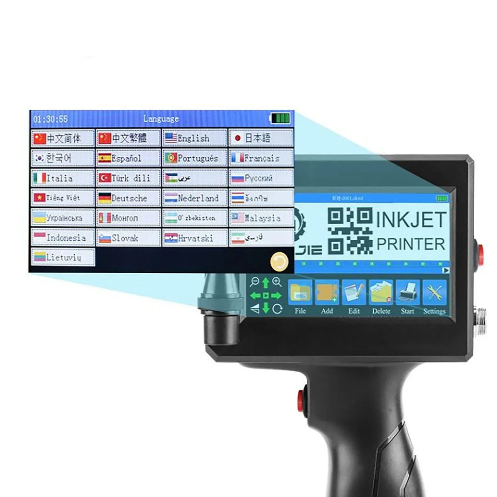 ZM-Z20 25.4mm Handheld Inkjet Printer for Text QR Barcode Batch Number Logo Date Label Coding Machine Portable Mini Printer