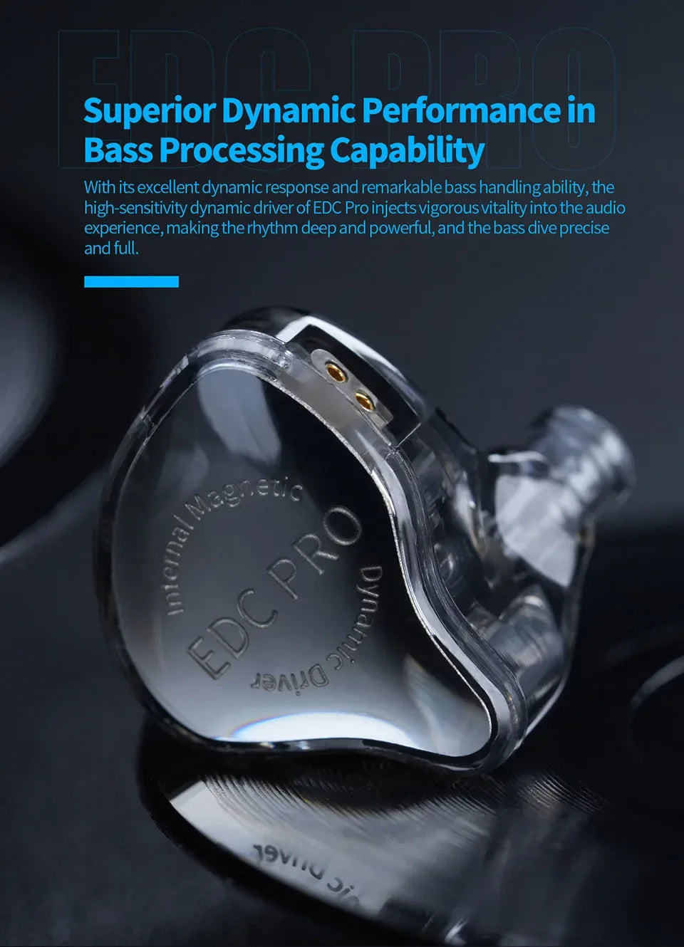 Wired In-Ear Monitors Dynamic Driver Detachable Cable by Tidesmit Tidesmit