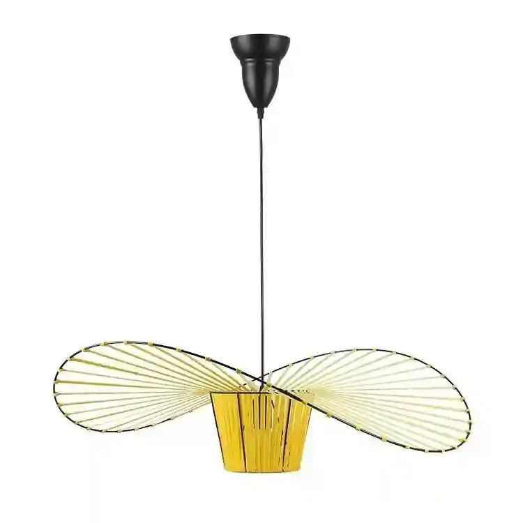 Vertigo LED Ring Light Chandelier | Adjustable Modern Industrial Fixture Yellow Tidesmit