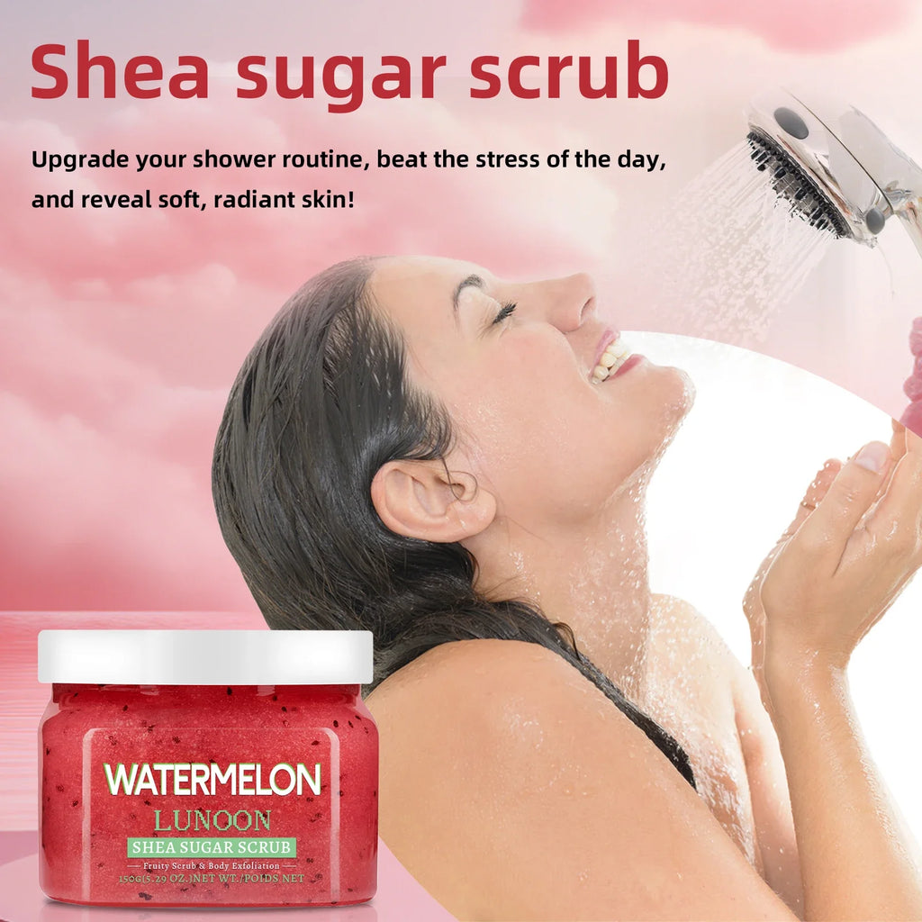 Watermelon Shea Sugar Scrub | Smoothing Body Exfoliator - 150g Scrubs Treatments Tidesmit