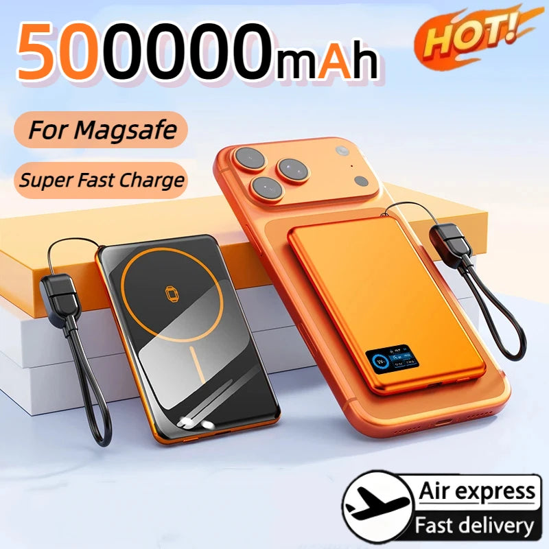 Magnetic Fast Charging Power Bank - High Capacity Travel Battery Pack Tidesmit