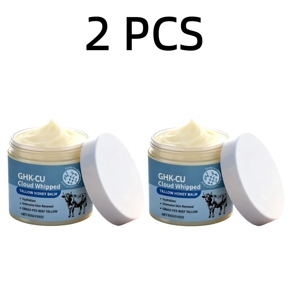 100g Copper Peptide Tallow Honey Balm - Methylene Blue Anti-Aging Gentle Nourish Moisturizing Face & Body Skin Care Cream