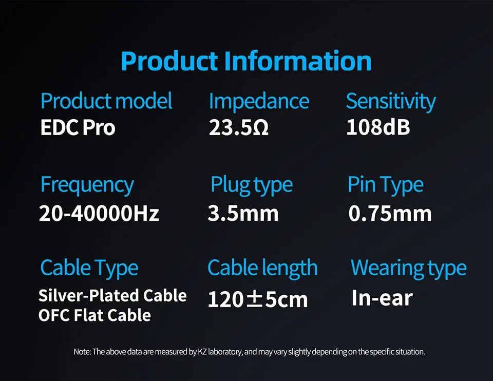 KZ EDC PRO HIFI 3.5MM AUX Wired Earphone Dynamic High Performance Monitor In-Ear Earbuds IEM Detachable Cable Harman EDXPRO Lite Tidesmit