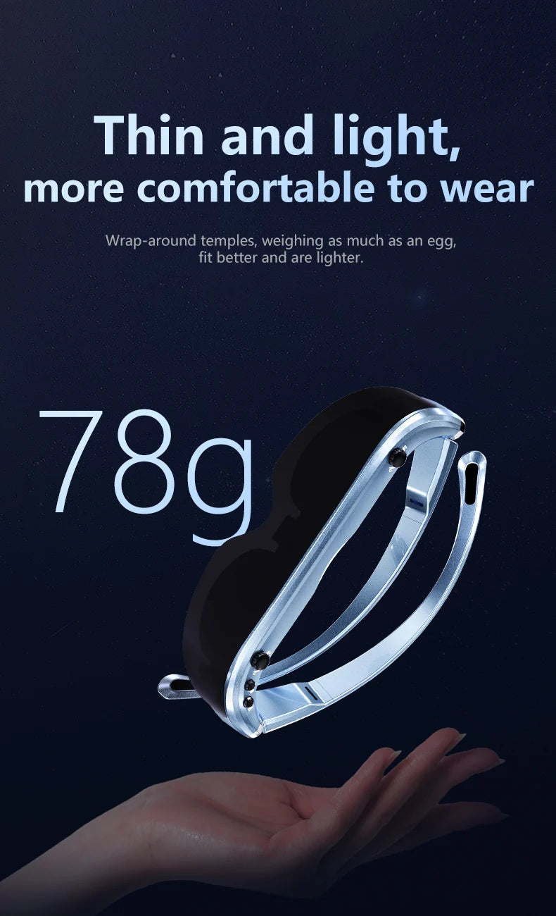 Android 3D VR Smart Glasses - Portable HD Private Cinema with Spatial Audio Tidesmit