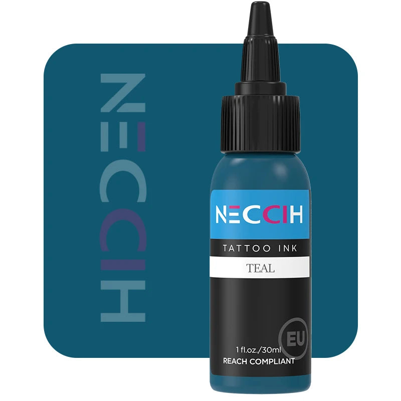 Tattoo Ink Pigment 30ml - Professional PMU Semi-Permanent Set Permanent Makeup Machines Teal Tidesmit