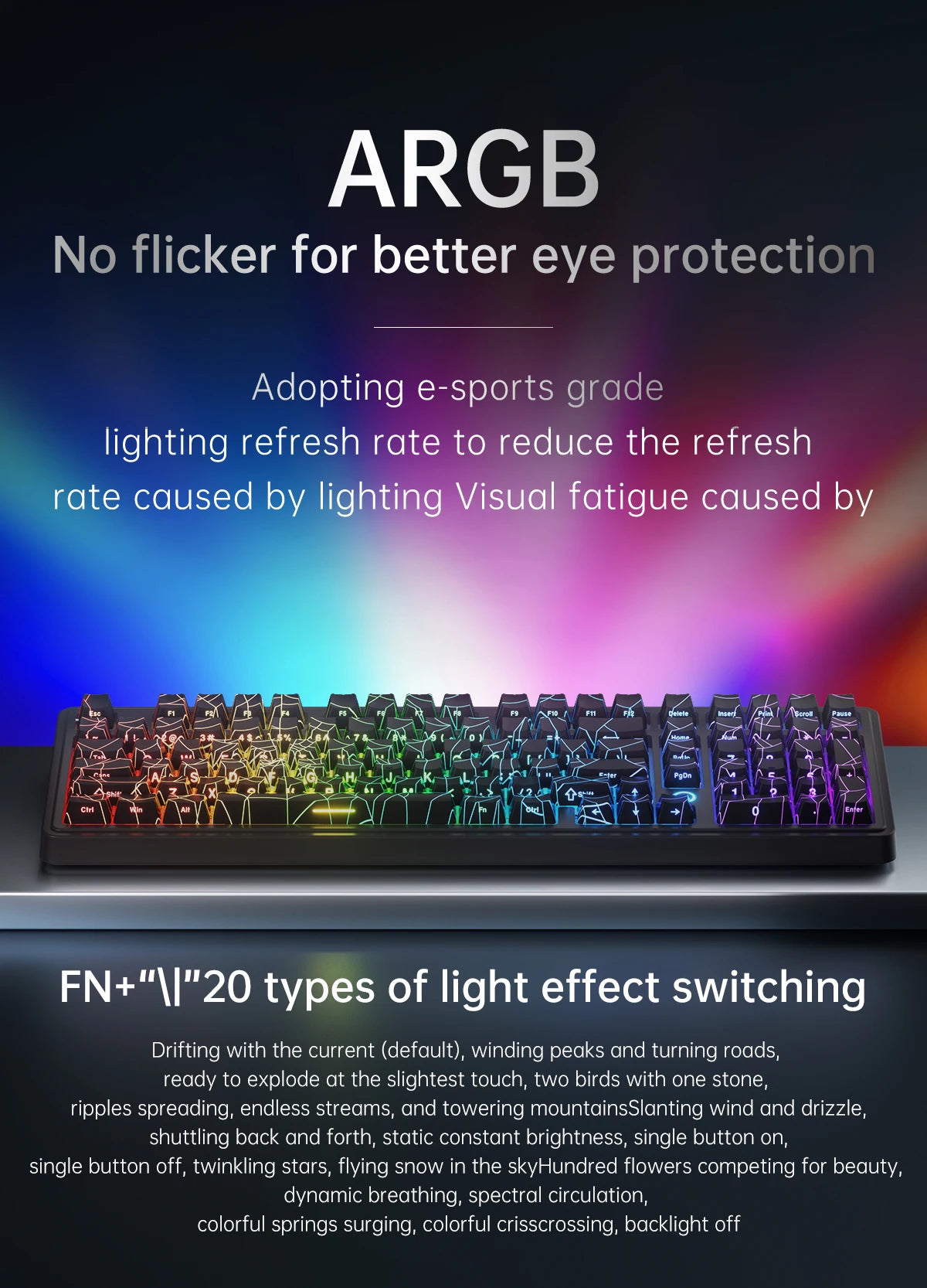 AJAZZ AK980 MAX HE 8K - New Magnetic Switch Type-C - Wired Only - Computer Gaming Keyboard Upgrade Gasket Mechanical Keyboard