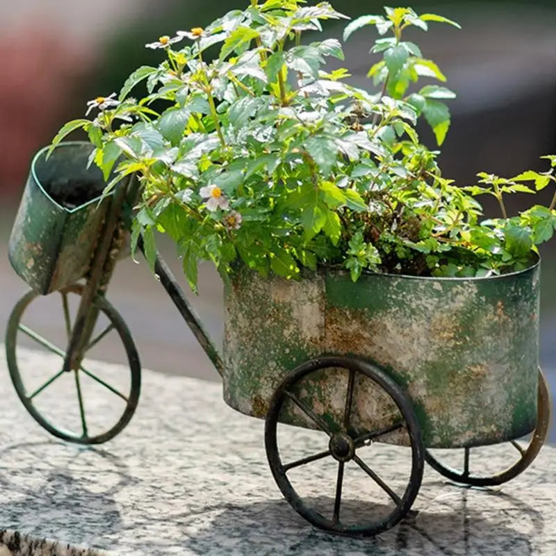 Classical Wrought Iron Creative Flower Pot Home Furnishing Outdoor Gardening Metal Flower Pot Courtyard Garden Decoration P9YB