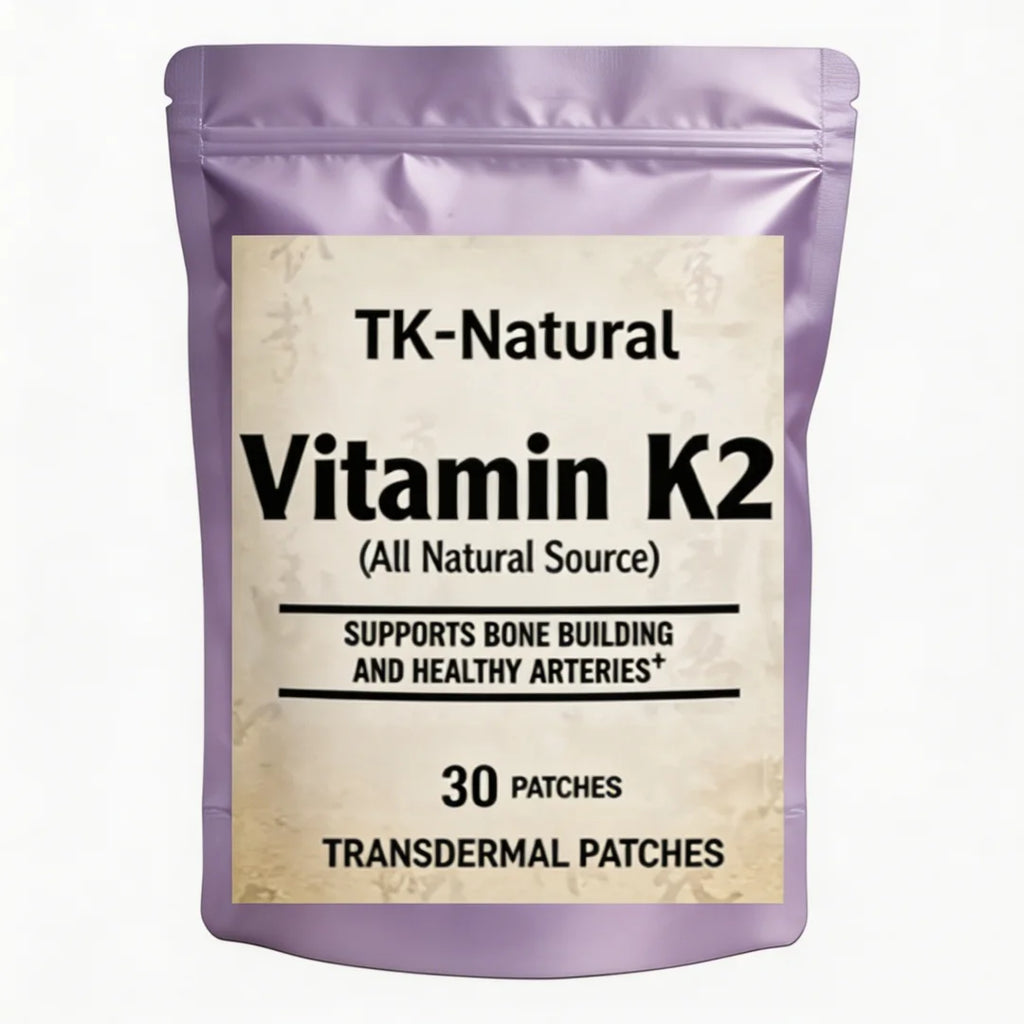 Tidesmit 30 Vitamin K2 MK-7 transdermal patches for bone, joint, and immune system health support.