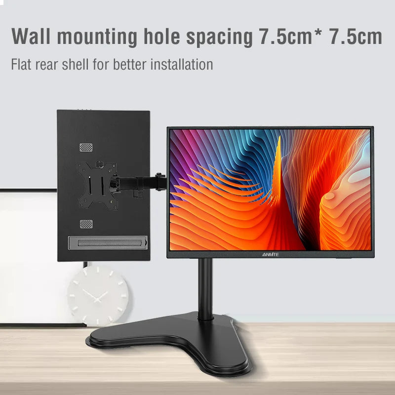 Anmite 18.5inch Portable Monitor 120Hz RGB100% With VESA Hole & Back bracket Laptop Extended Display ADS-IPS HDR Screen