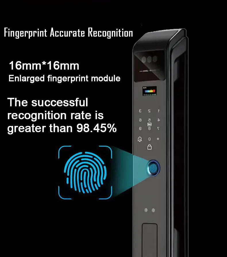 WIfi Tuya APP Remote Unlock Voice Intercom 3D Face Recognition Smart Door Lock With Camera Fingerprint Password Digitl Door Lock