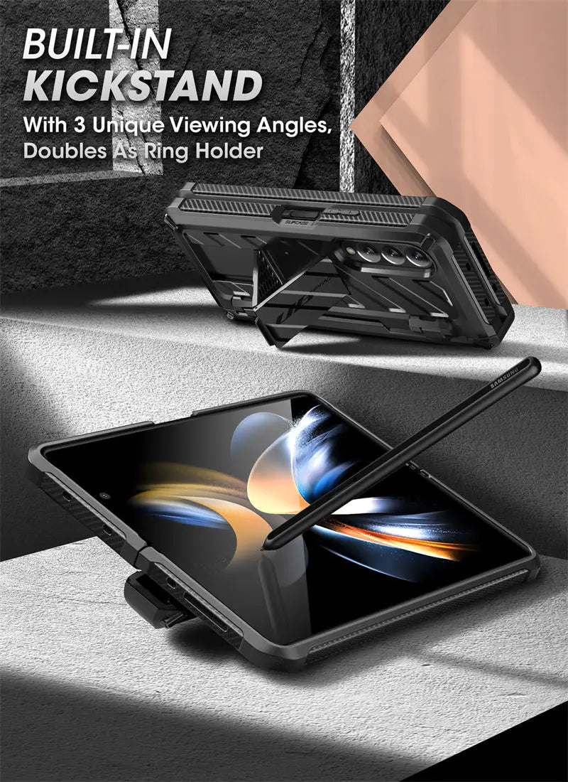 Samsung Galaxy Z Fold 4 Rugged Case - Dual Layer Shock-Absorbing Cover Tidesmit