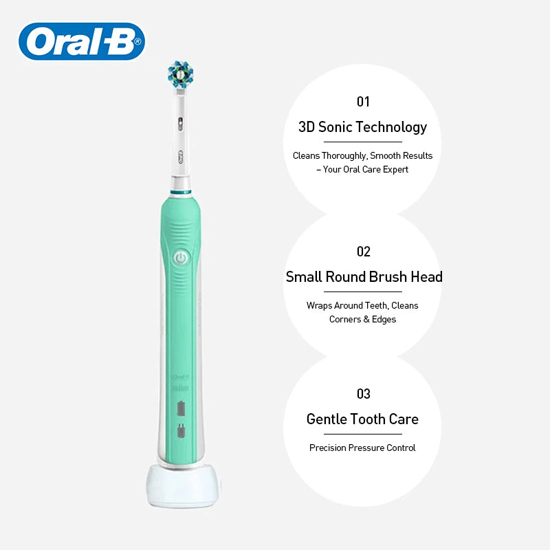 Oral B Sonic Electric Toothbrush PRO4000 RPO600 D12 Vitality Rotating Tooth Brush for Adults Oral Cares Rechargeable Waterproof