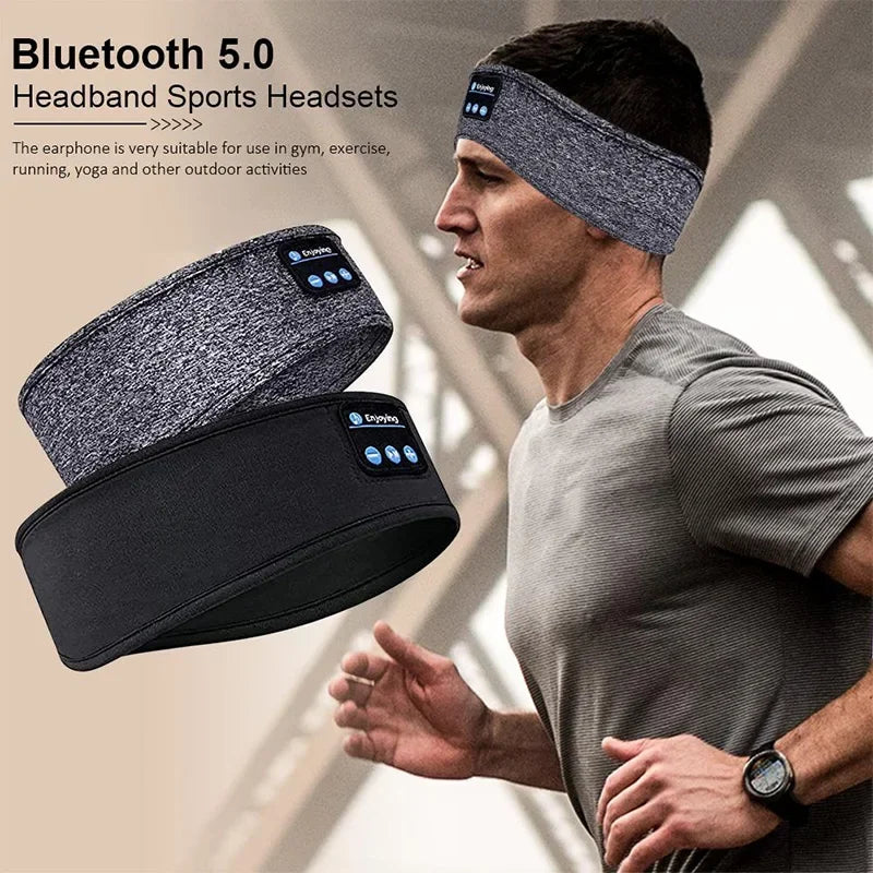 Bluetooth Sleep Headband - Soft Wireless Music Mask for Sleeping Tidesmit
