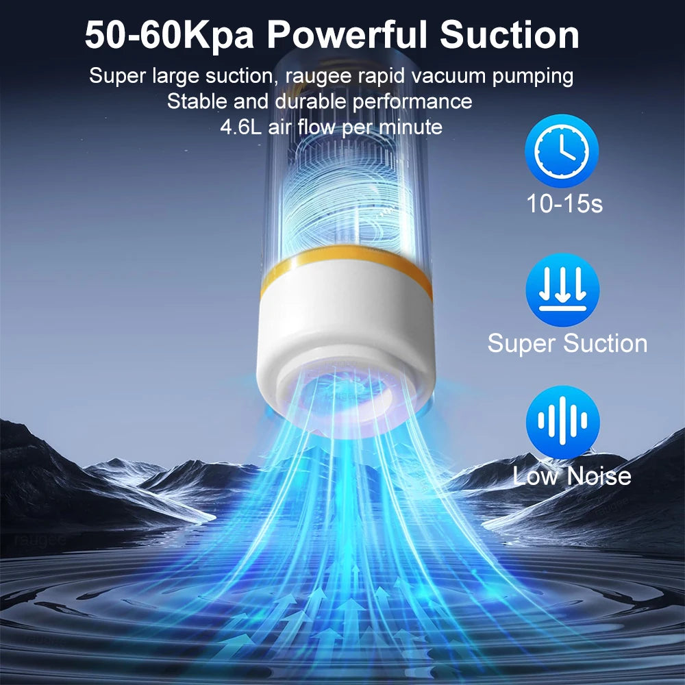 Mini Vacuum Sealer Pump Electric Air Pump Rechargeable Food Vacuum Packer with Food Vacuum Sealer Bags Food Fresh Packaging Bag