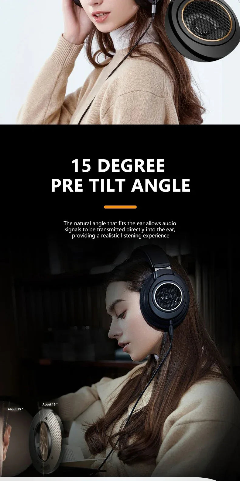 Philips SHP9600 Open-Back Wired Hi-Fi Headphones by Tidesmit Tidesmit