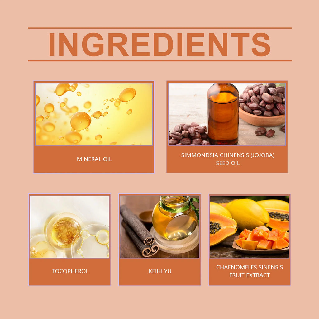 Papaya Whitening Body Oil Nourishing Brightening Skin Care Relaxing Muscle Smoothing Moisturizing Body Massage Skin Papaya Oil
