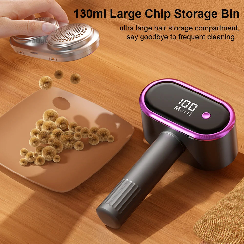 Tidesmit USB rechargeable lint shaver featuring a high-speed trimmer head for removing clothing pellets and fluff